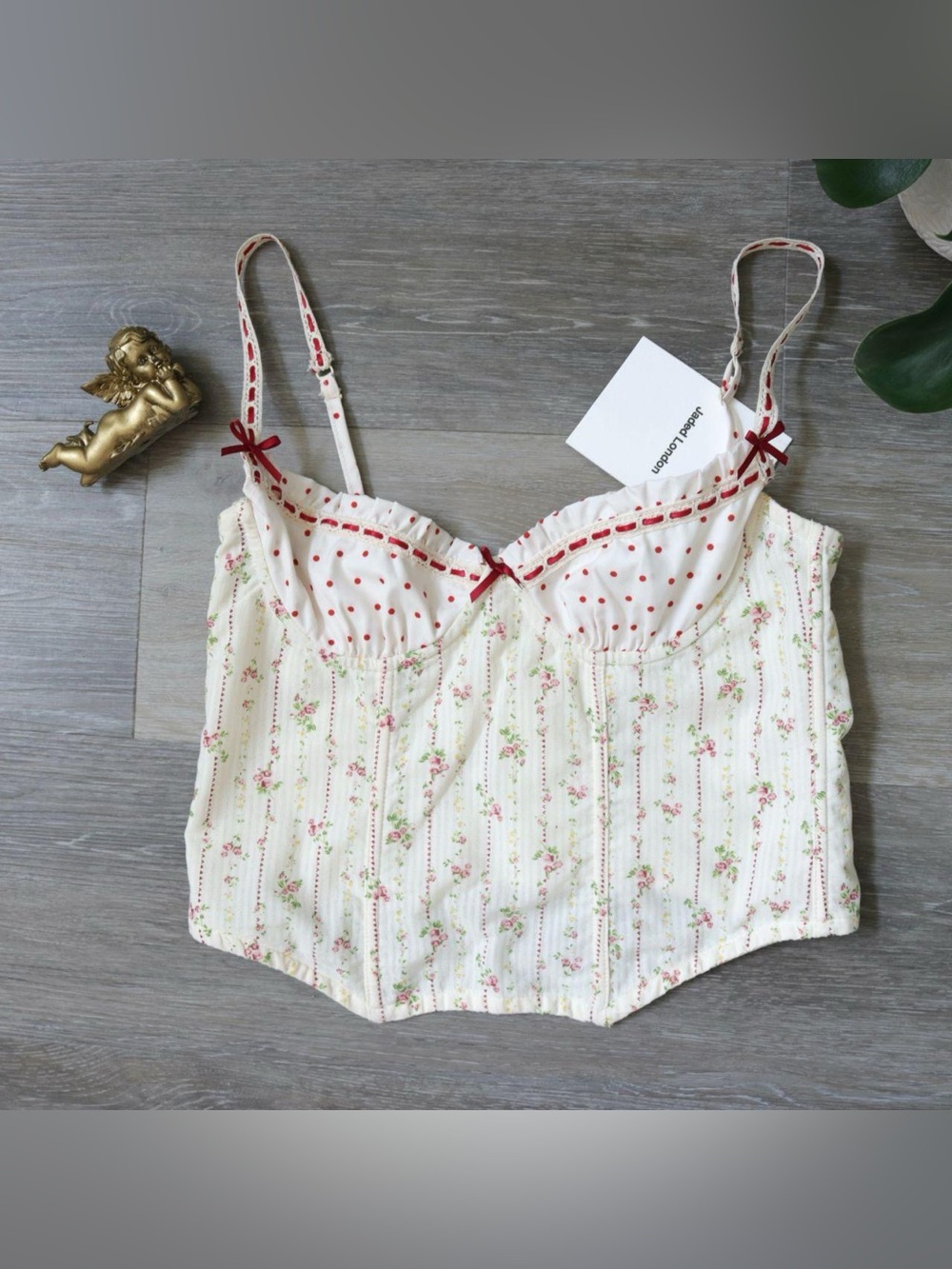 Jaded London Maria Ruffle Corset Top